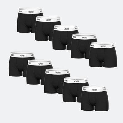 Star High Waisted Black 10-Pack