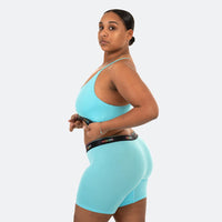 Kayla wears a size XL