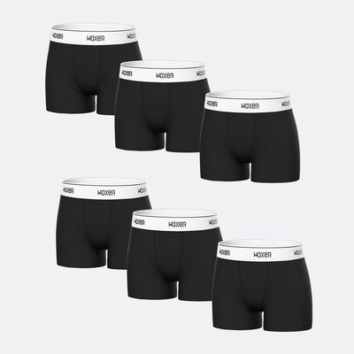 Star High Waisted Black 6-Pack