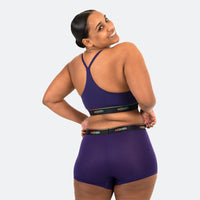 Kayla wears a size XL