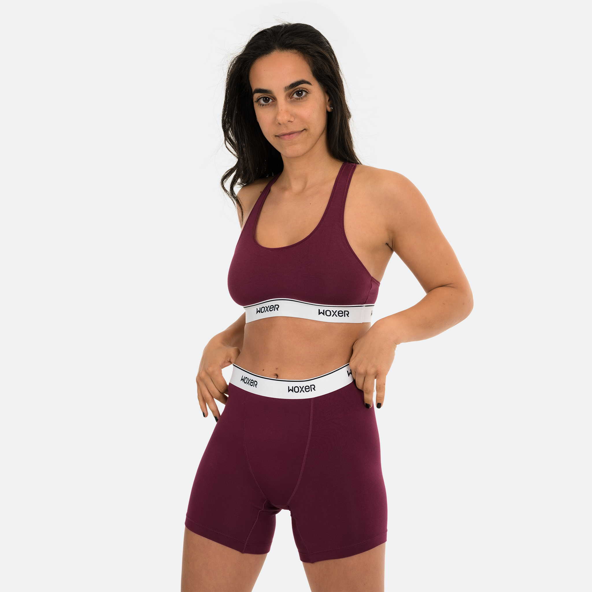 Hila wears a size S