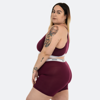 Claudia wears a size 3XL