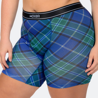 Baller High Waisted Blue Plaid