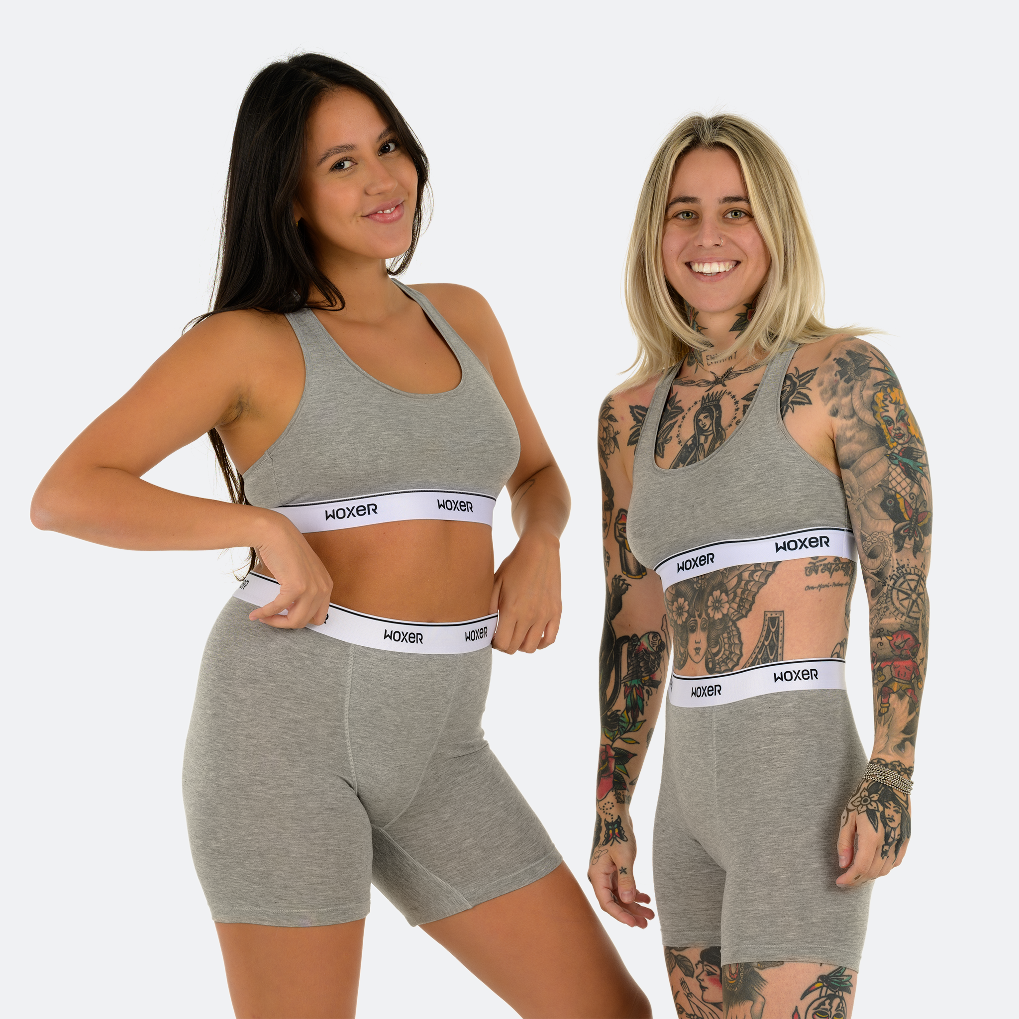 Baller High Waisted Heather Grey 6-Pack