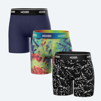 Baller High Waisted Navy Burst 3-Pack