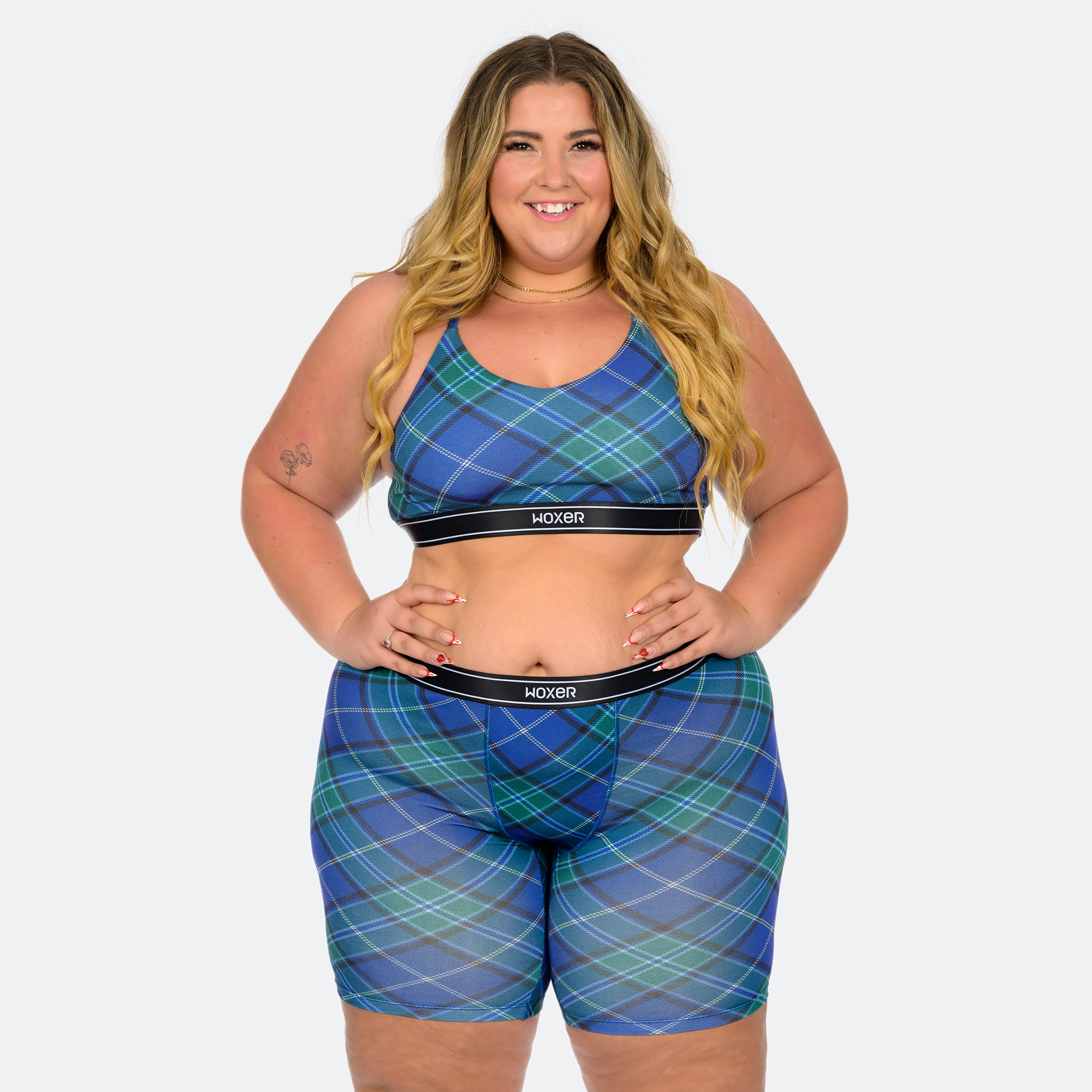Biker Blue Plaid