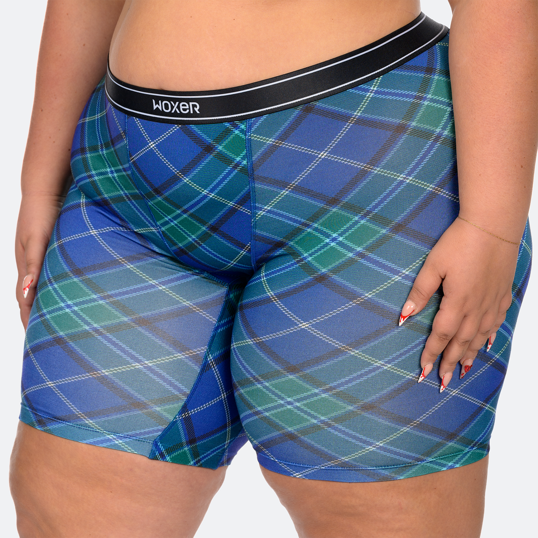 Biker Blue Plaid