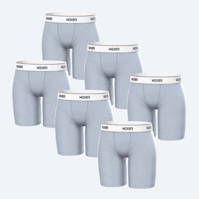 Biker Heather Grey 6-Pack