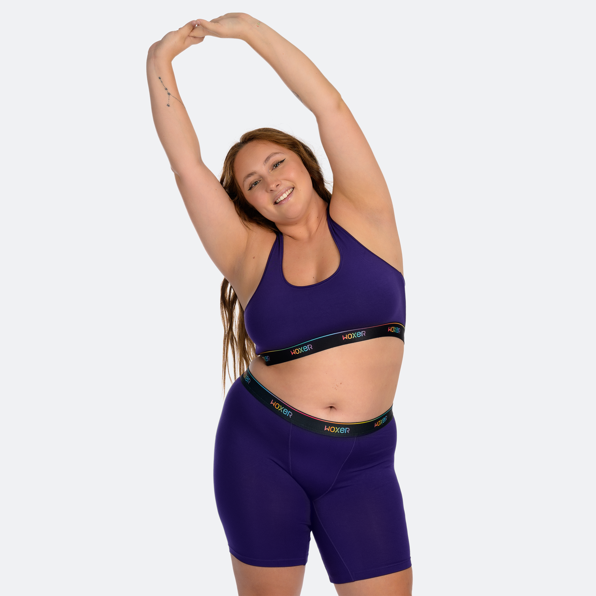 Trini wears a size XL