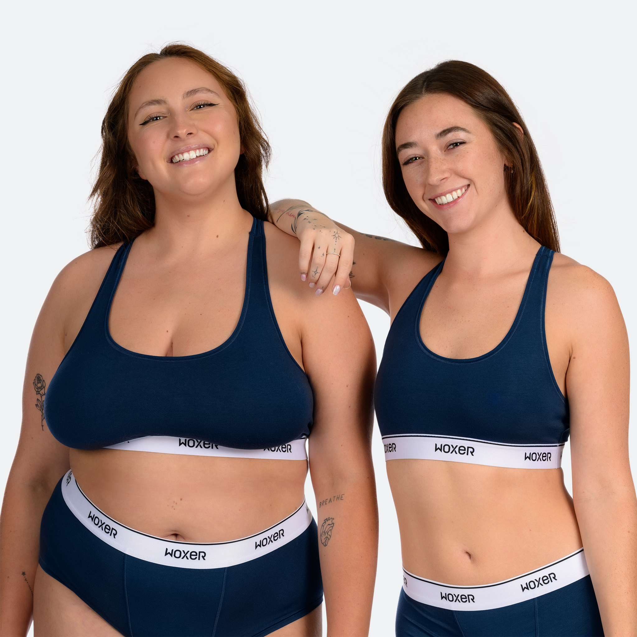 Trini wears a size XL