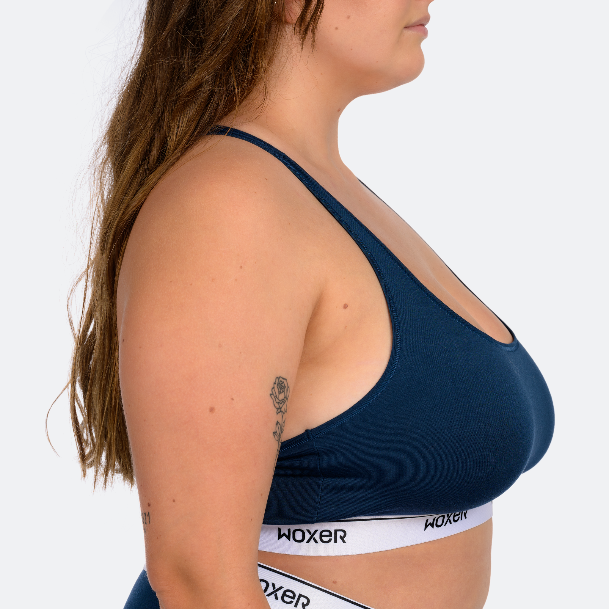 Trini wears a size XL