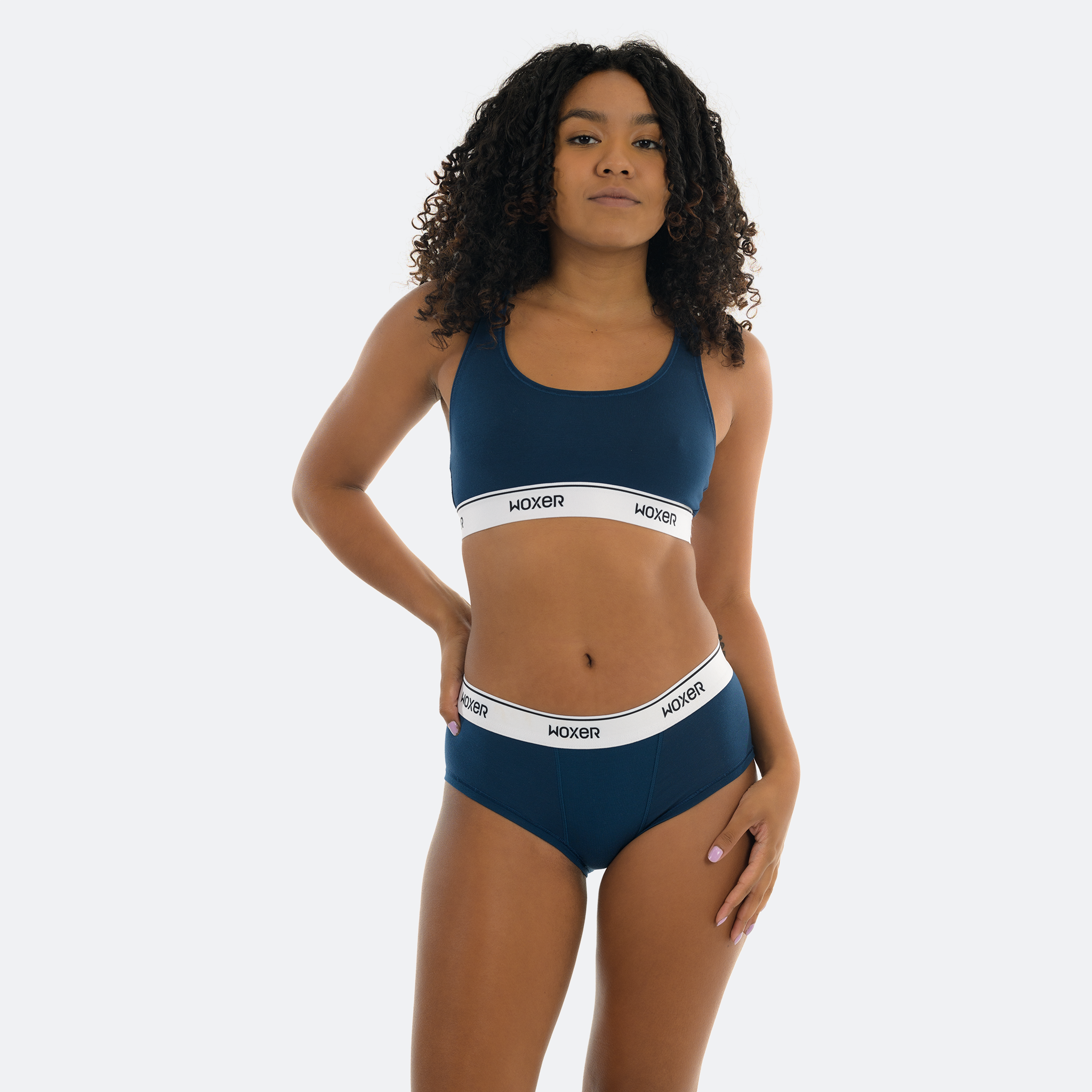 Cece wears a size S