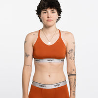 Gabbie wears a size M