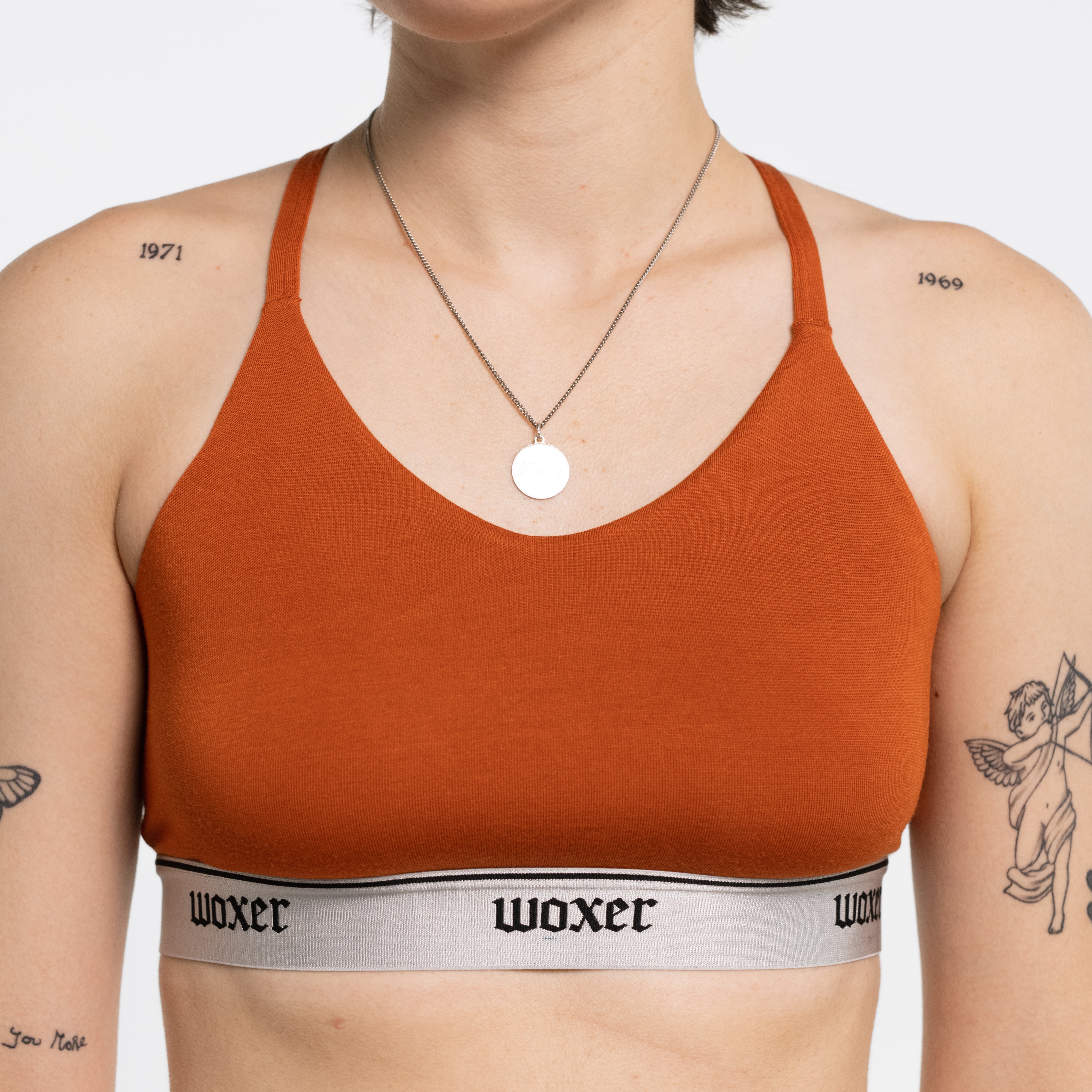 Gabbie wears a size M