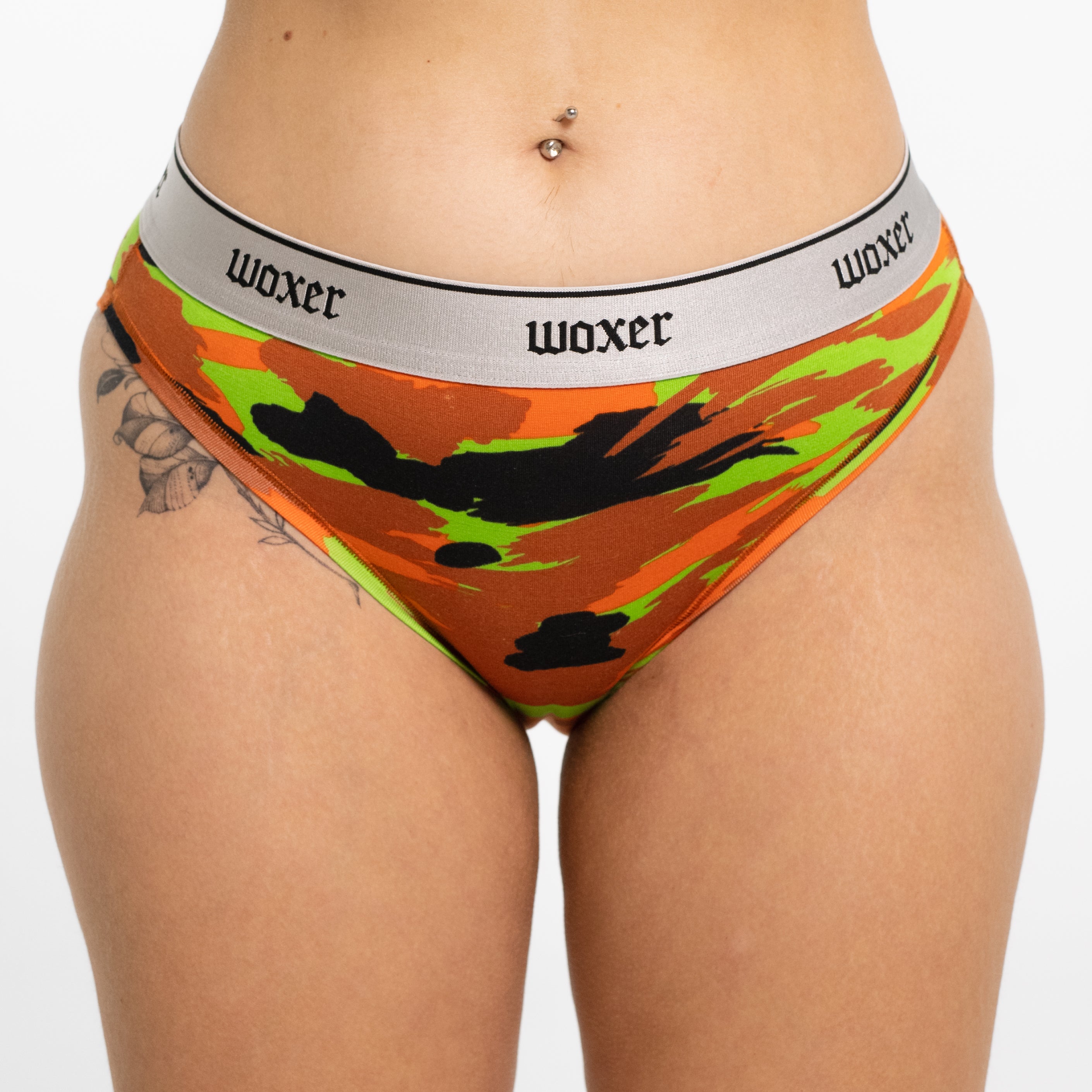 Michela wears a size L