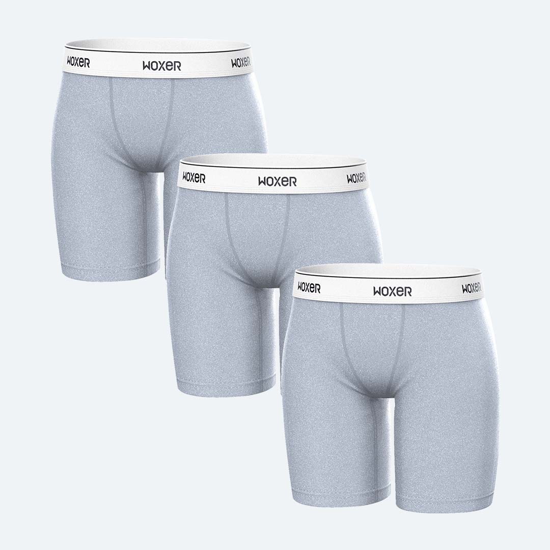 Biker Heather Grey 3-Pack