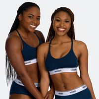 Niyah wears a size M, Ebony wears a size M