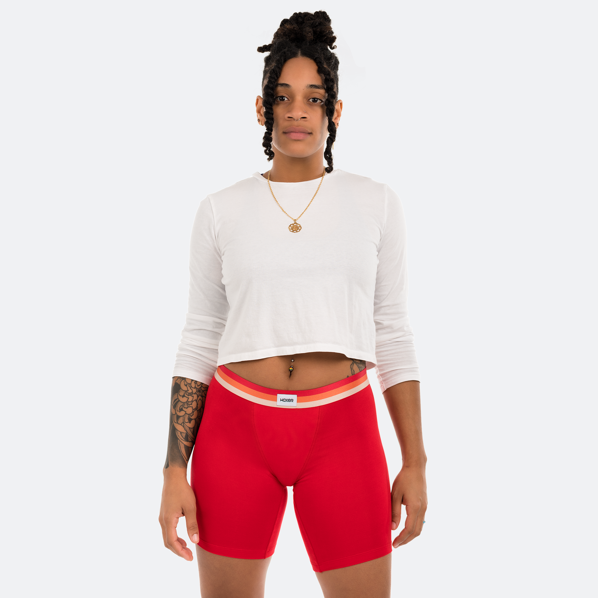 Biker Coral Red