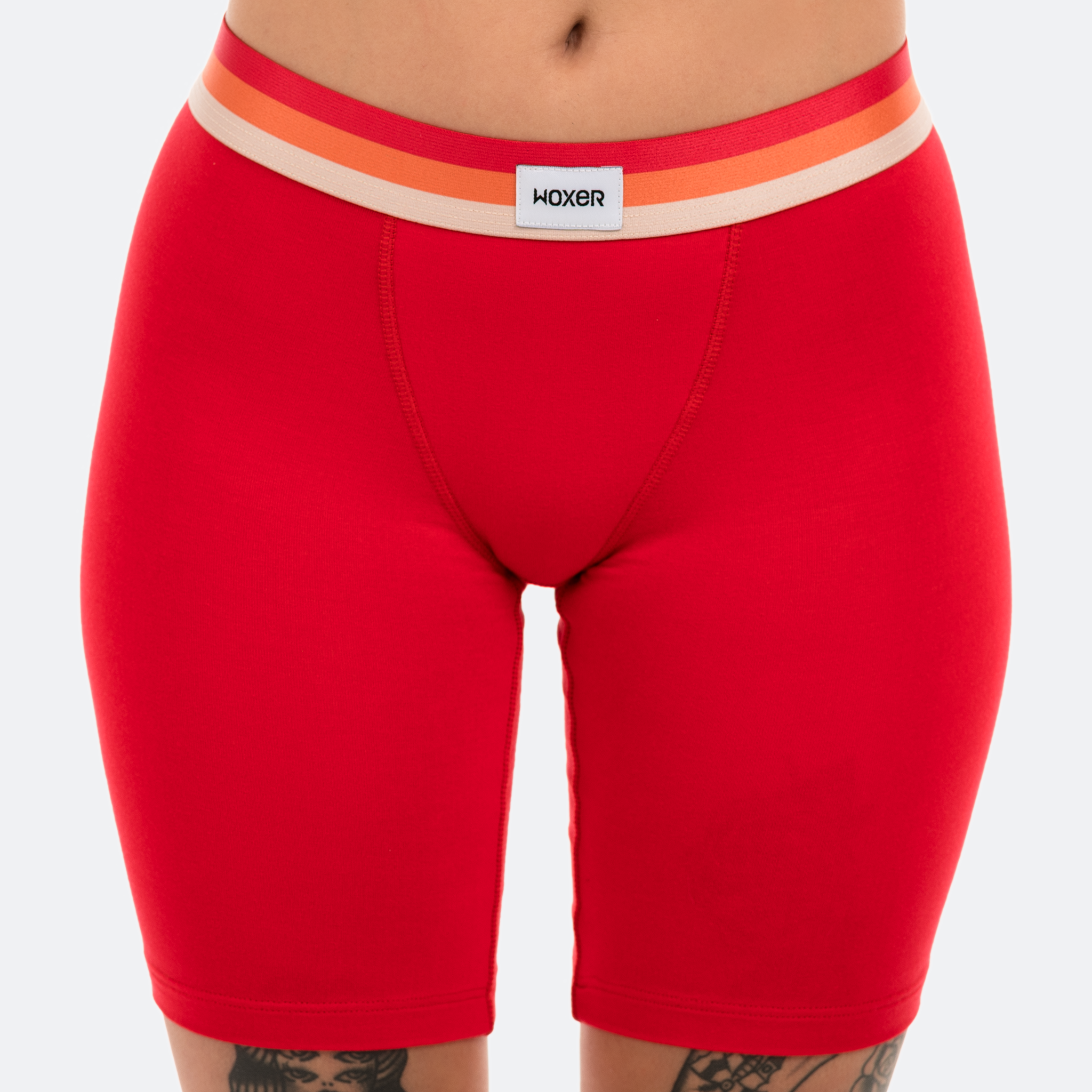 Biker Coral Red