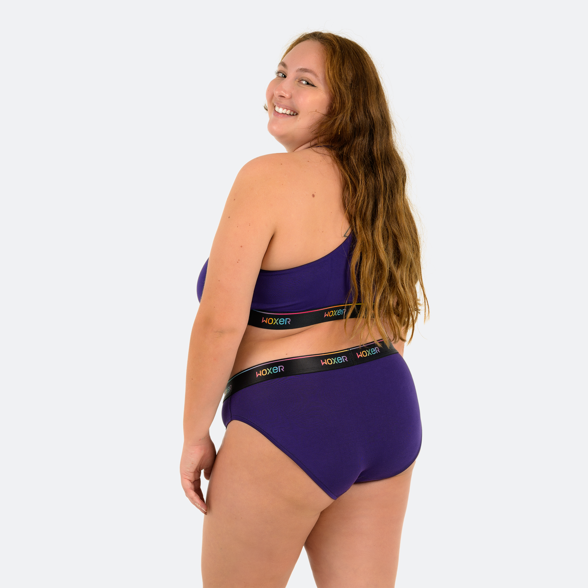 Trini wears a size XL