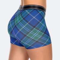 Star High Waisted Blue Plaid