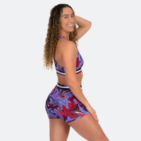 Star High Waisted Marbled