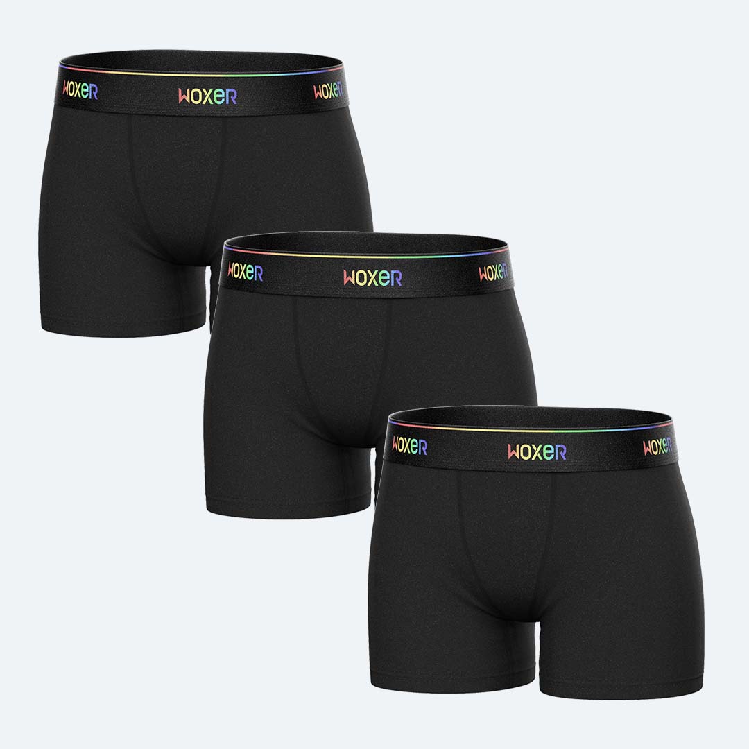 Star High Waisted Pride Black 3-Pack