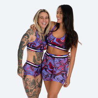 Star High Waisted Marbled