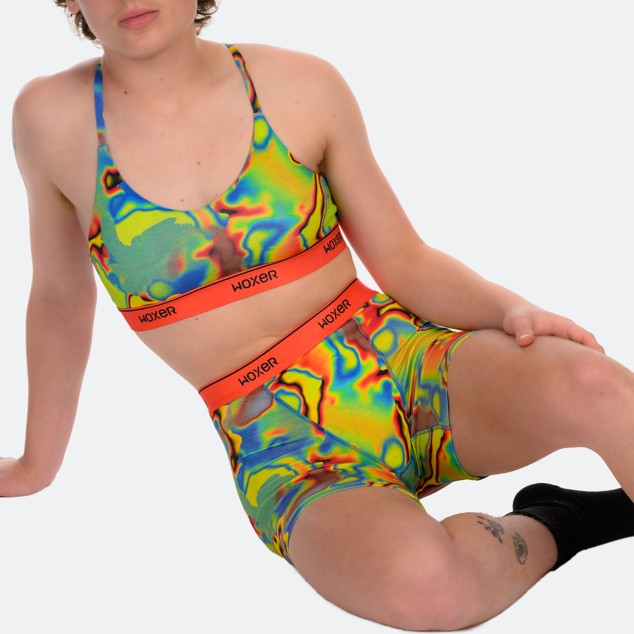 Baller High Waisted Glitch