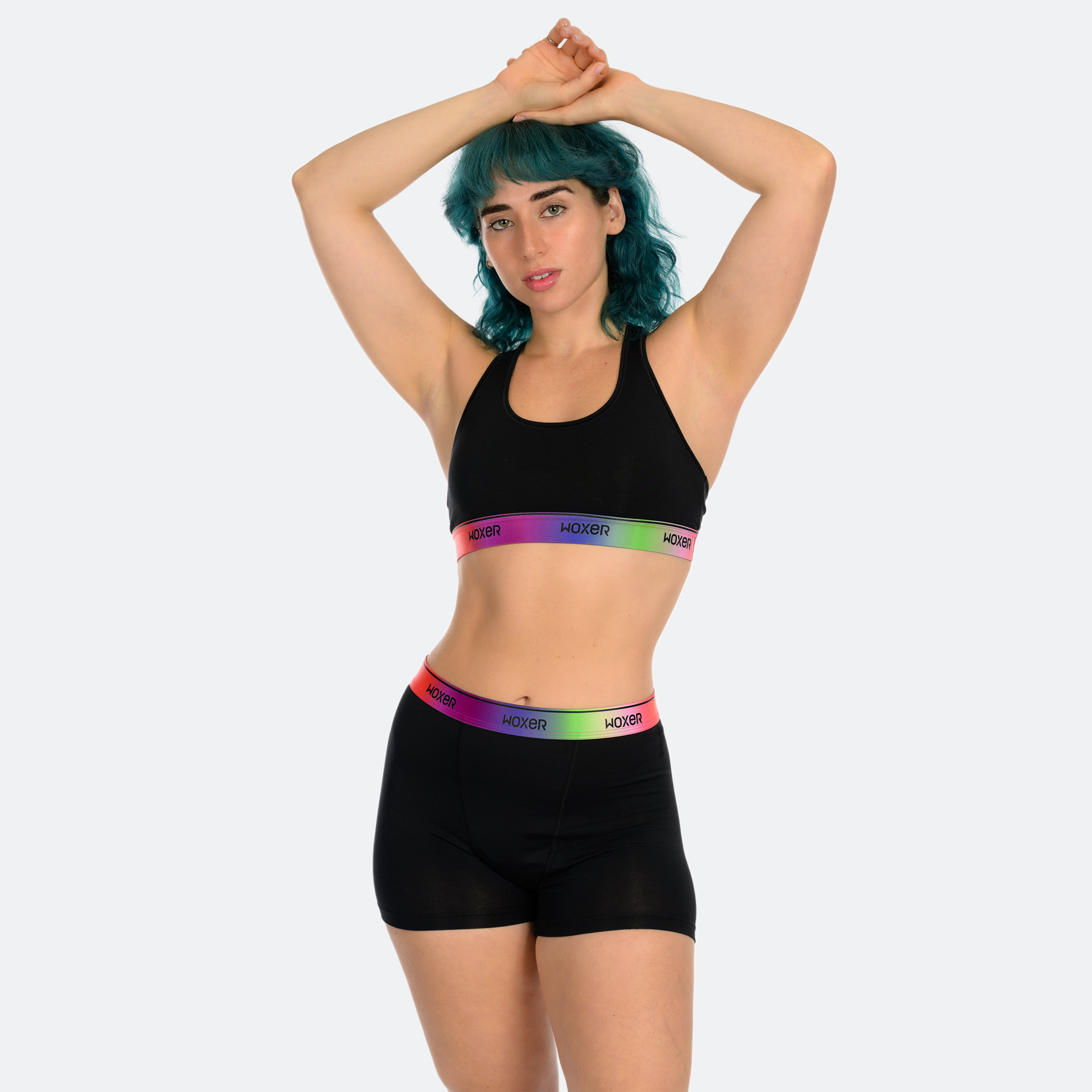 Star High Waisted Oil Slick