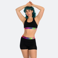 Star High Waisted Oil Slick