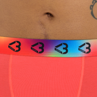 Star High Waisted Hot Coral
