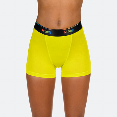 Star High Waisted Electric Yellow