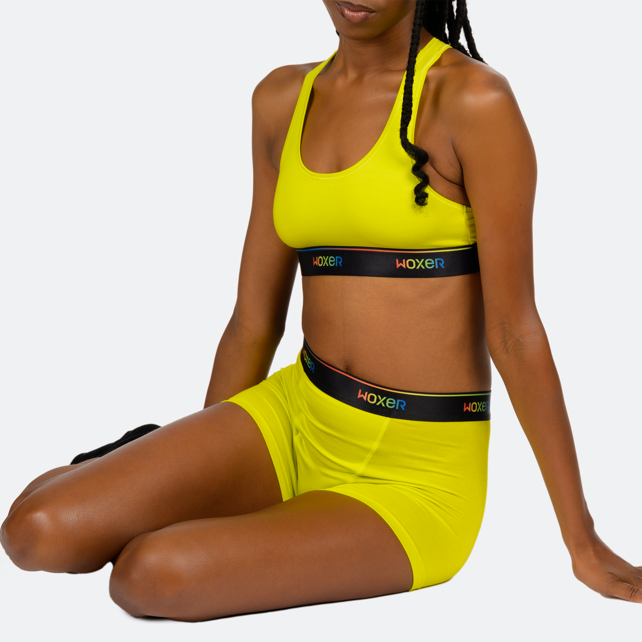 Star High Waisted Electric Yellow