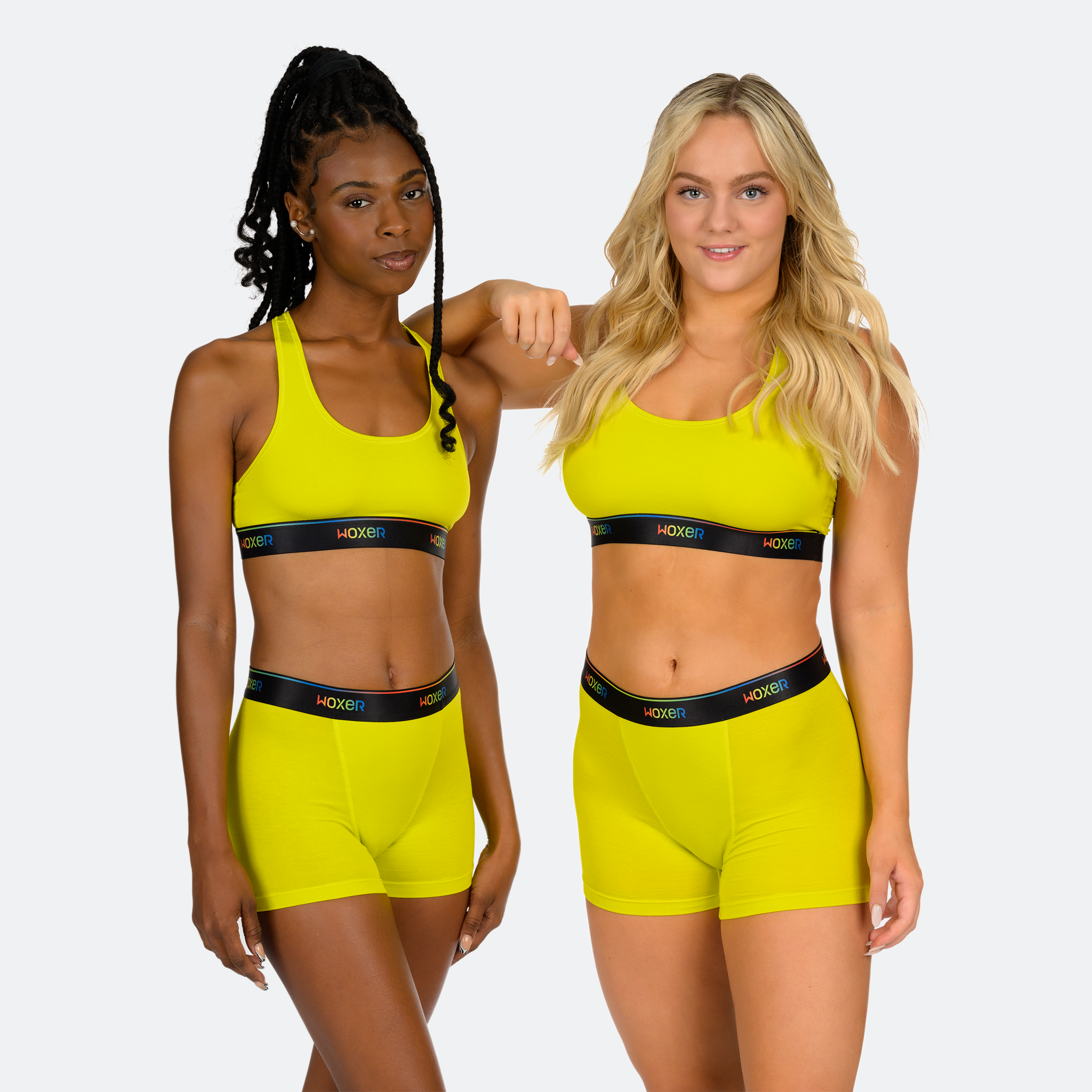 Star High Waisted Electric Yellow