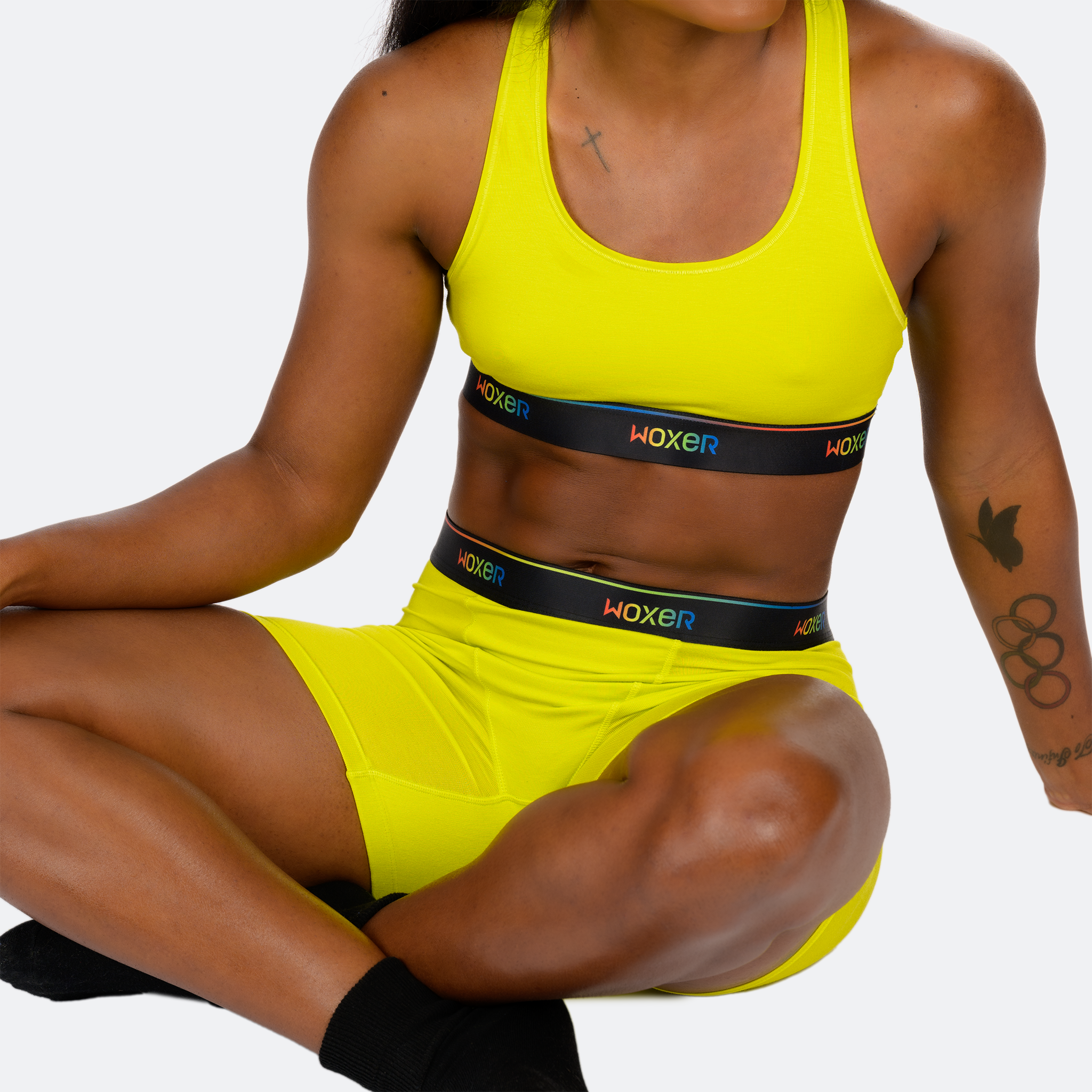 Baller High Waisted Electric Yellow