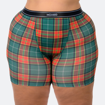Baller High Waisted Red Plaid