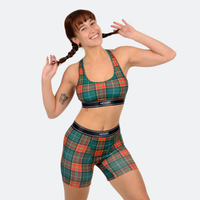 Baller High Waisted Red Plaid