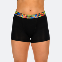 Star High Waisted Black Glitch