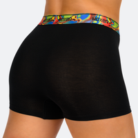 Star High Waisted Black Glitch
