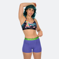 Star High Waisted Digital Violet