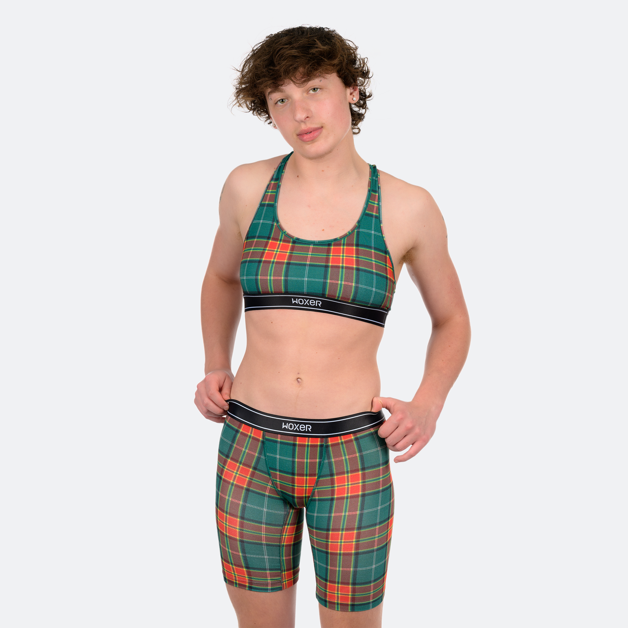 Biker Red Plaid