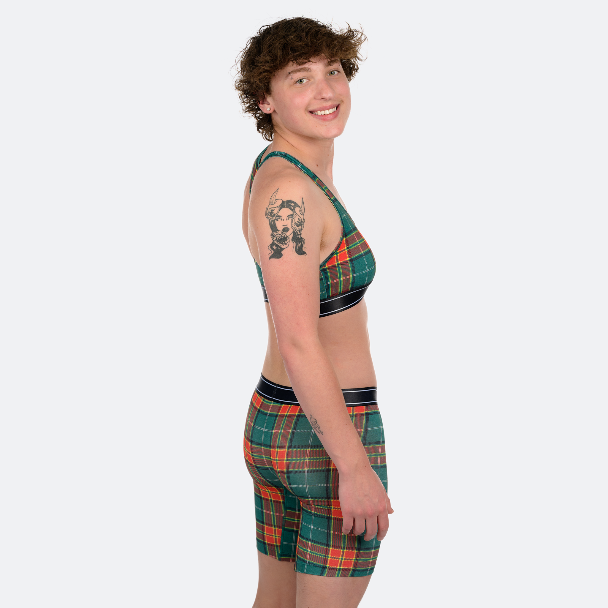 Biker Red Plaid