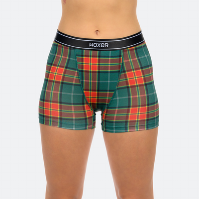 Star High Waisted Red Plaid