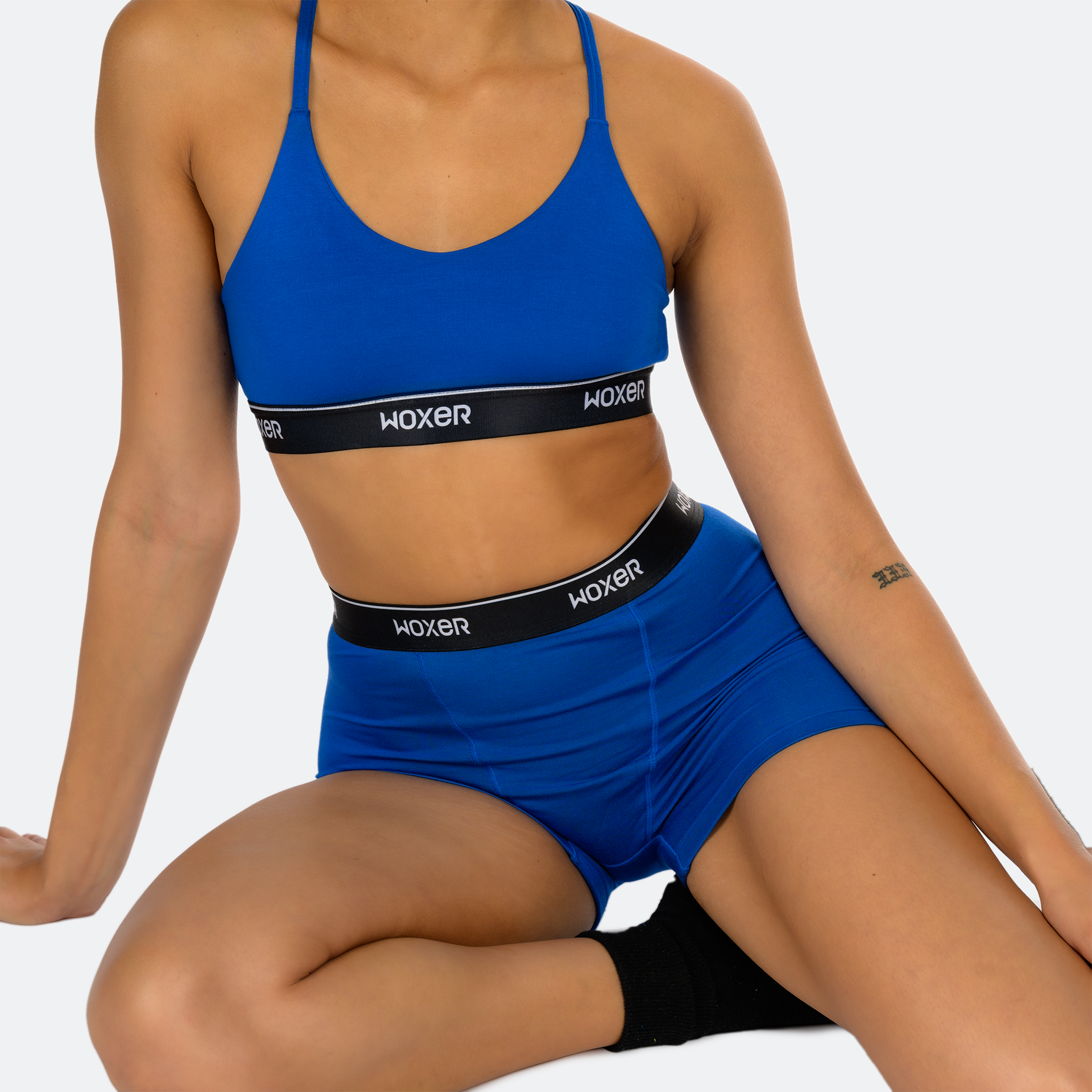 Kayla wears a size S