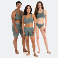 Gabby wears a size L, Tess wears a size S, Jilian wears a size M