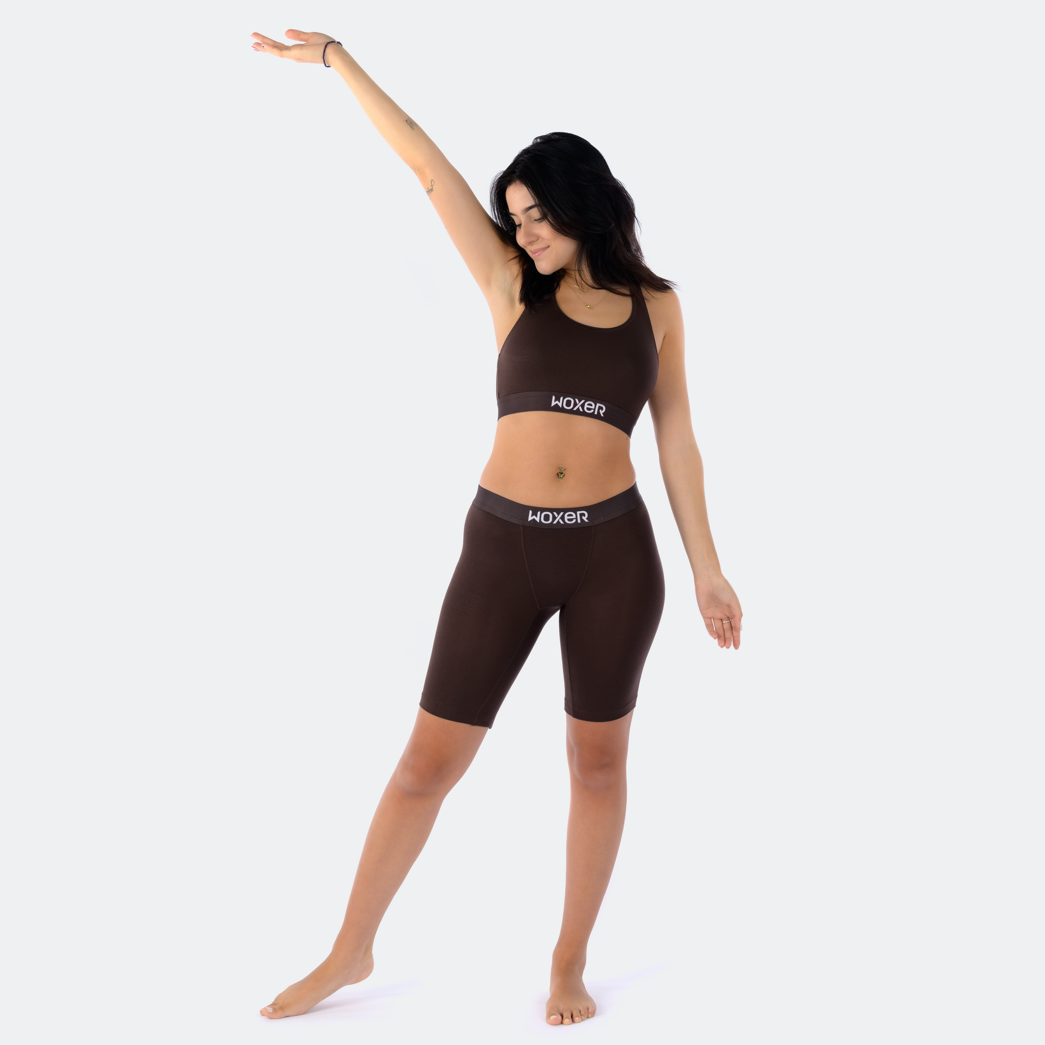 Emilie wears a size S