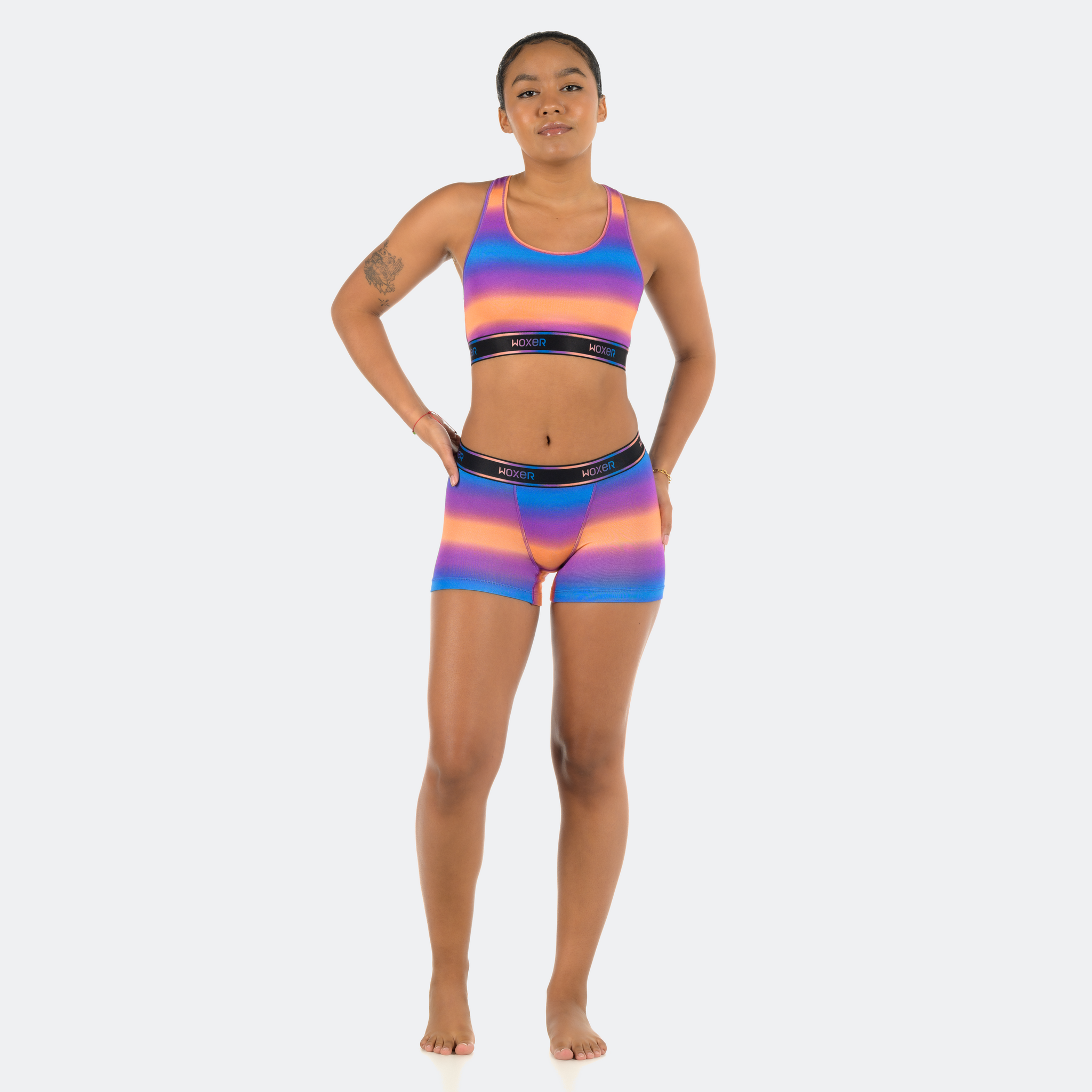 Cece wears a size S