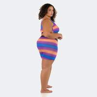 Jaadia wears a size 3XL