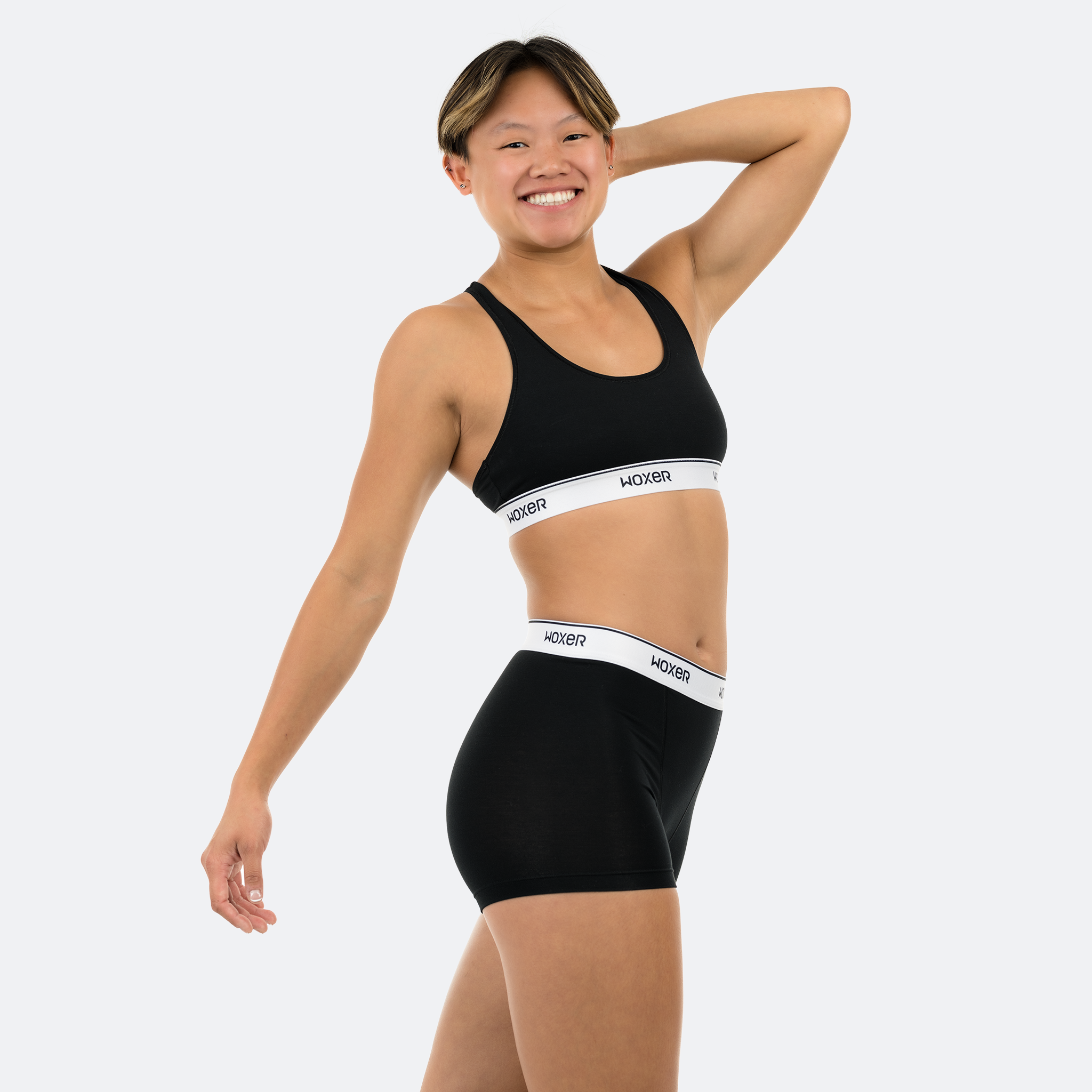 Star High Waisted Black 6-Pack